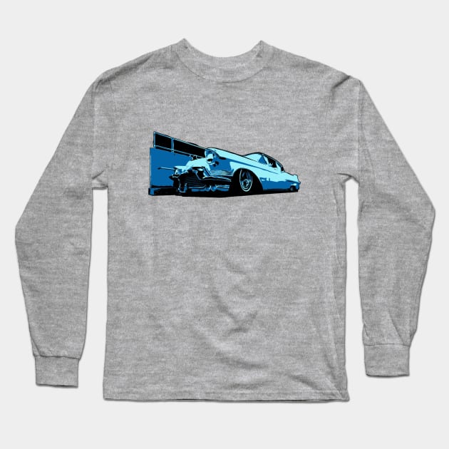 '57 Cadillac Lead Sled Long Sleeve T-Shirt by JonnyFivePhoto